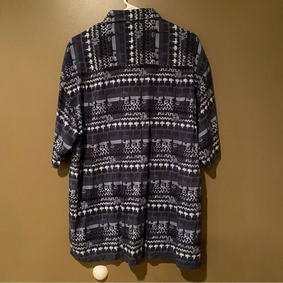 Riscatto Silk Short Sleeve Men’s Button Up Shirt Size Large - Picture 6 of 6